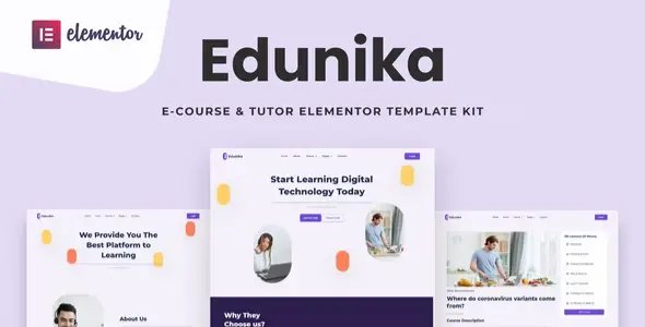 Edunika – Online Education Elementor Template Kit